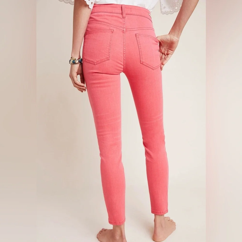 Pilcro and the Letterpress by Anthropologie High-Rise Skinny Ankle Jeans Size 32